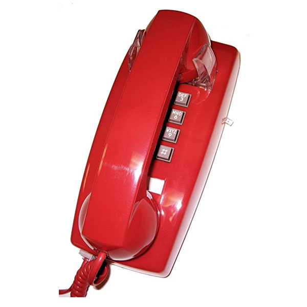 Cortelco Value Line VOE Wall Phone - Red