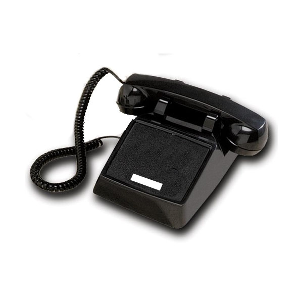 Cortelco No Dial Desk Phone - Black