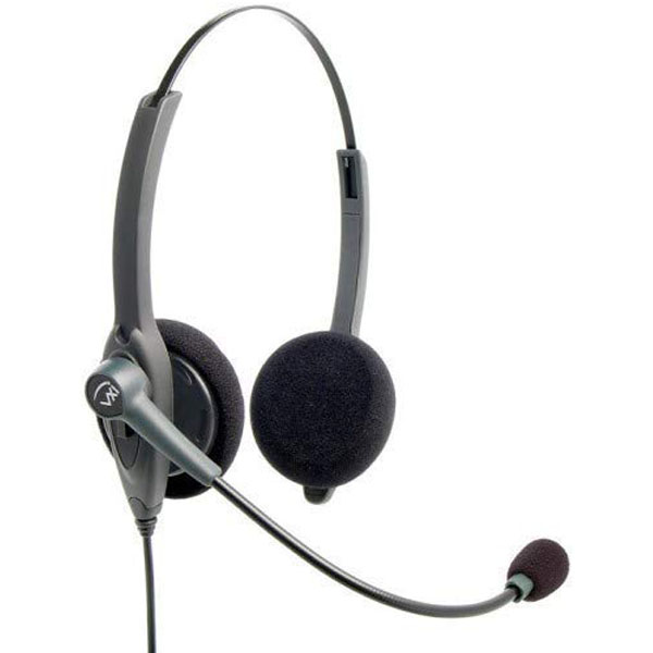 VXI Passport 21V DC Over-the-head Binaural Headset with DC N/C Microphone - Box