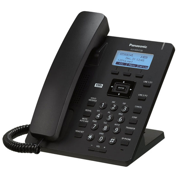 Panasonic KX-HDV130B Basic Entry Level IP Corded Phone