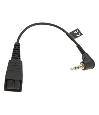 Jabra QD to 3.5mm Jack, Stereo Plug