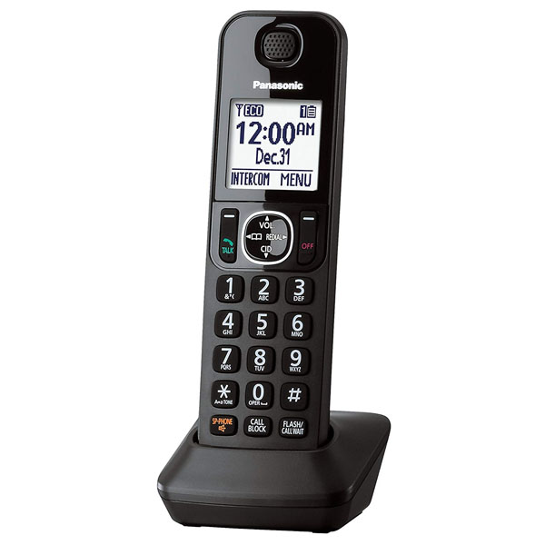 Panasonic KX-TGFA30B DECT 6.0 Additional Digital Cordless Handset - Black