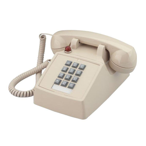 Cortelco Desk Telephone with Message Waiting Light - Ash