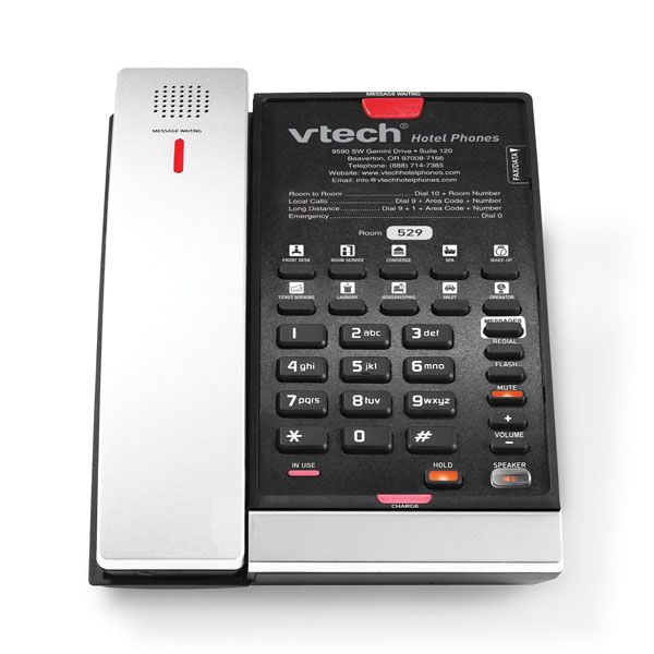 Vtech VTH-CTM-S2421-MB DECT 6.0 SIP 2-Line Cordless Phone - Black