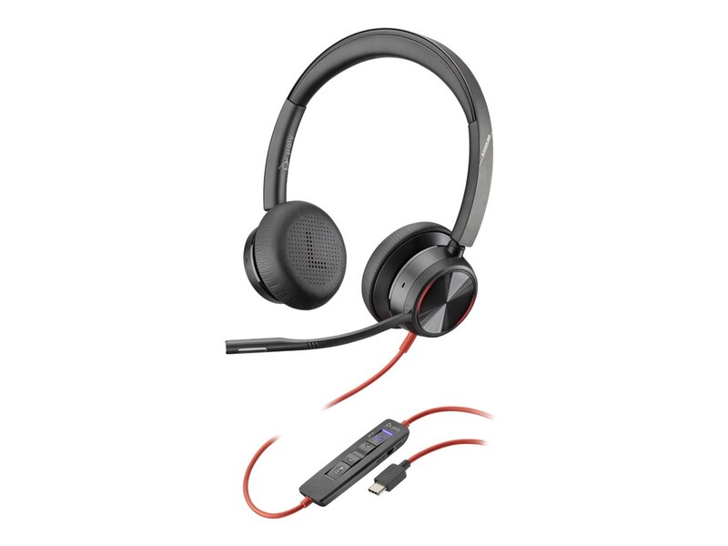 Plantronics Blackwire 8225 USB-C Corded Headset - Black