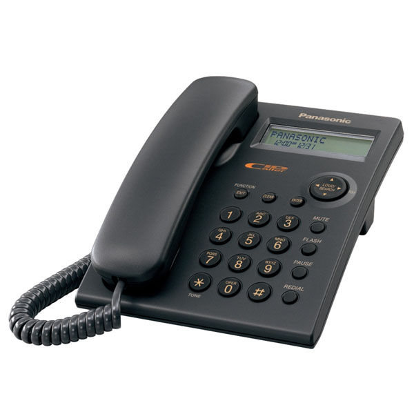 Panasonic KX-TSC11B Caller ID Corded Phone - Black