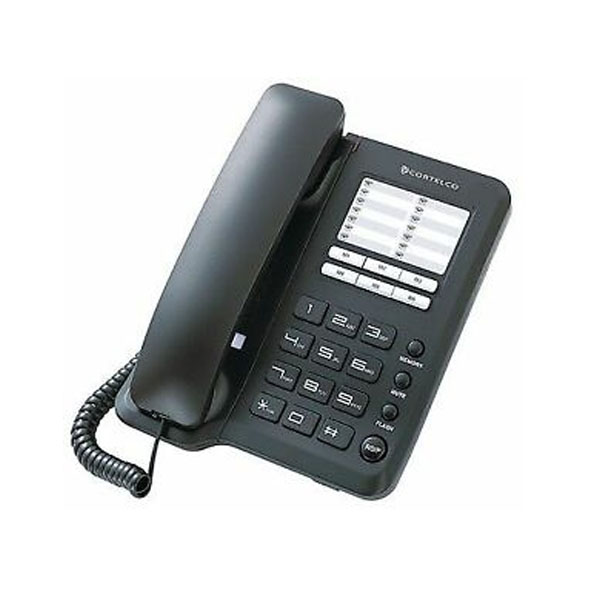 Cortelco Single Line Economy Desk Phone - Black