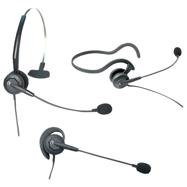 VXi Tria P Convertible Mono Headset with N/C Microphone & P Style QD