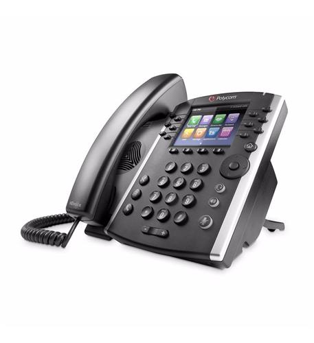 Polycom VVX 411 12-line phone with power supply