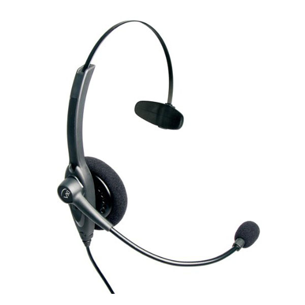 VXI Passport 10P Over-the-head Mono Headset with N/C Microphone - Bulk