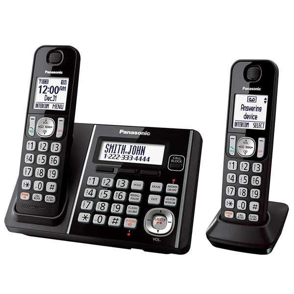 Panasonic KX-TG3752B Caller ID Dual Keypad Cordless Handsets