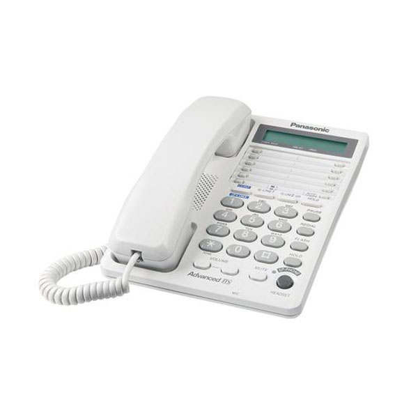 Panasonic KX-TS208W 2-Line Feature Corded Phone with LCD - White