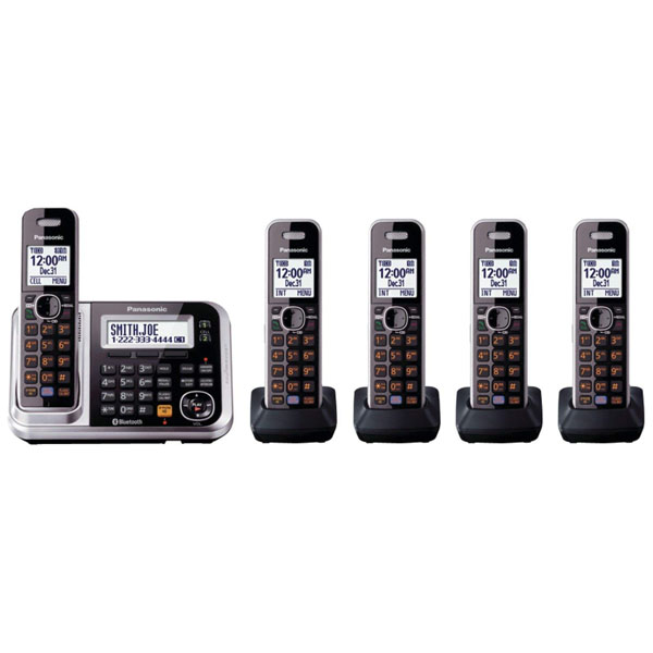 Panasonic KX-TG7875S Backlit LCD Display Cordless Handsets - 5HS