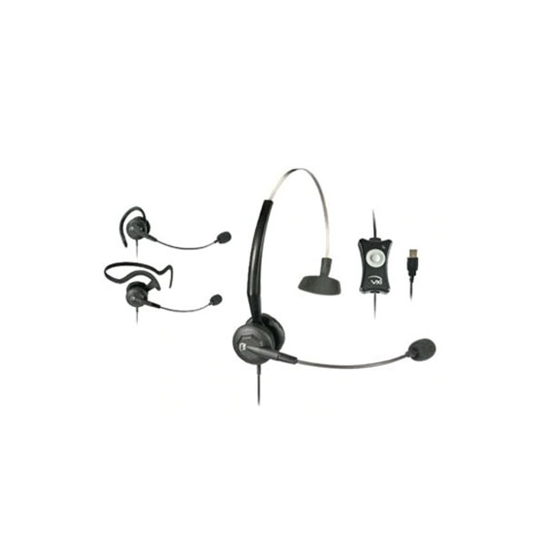 VXI TalkPro Convertible USB Corded Headset