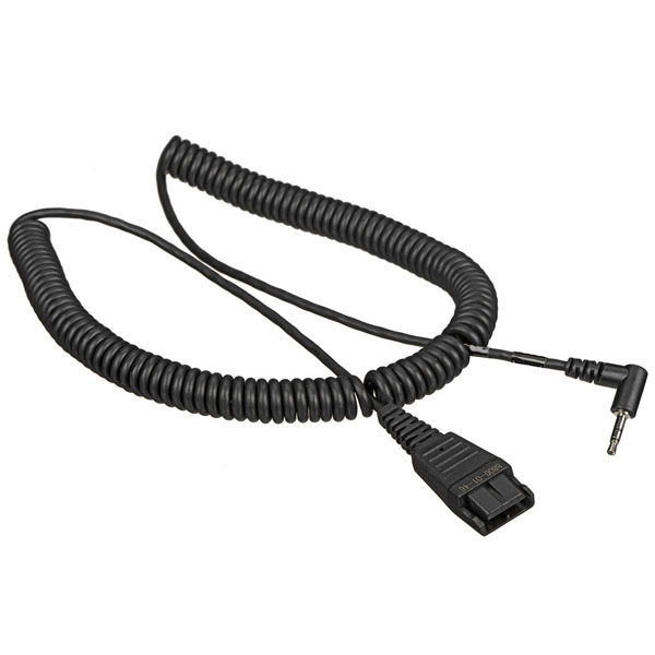 Jabra QD to Dual 3.5mm (PC Sound Card) Coiled Cord