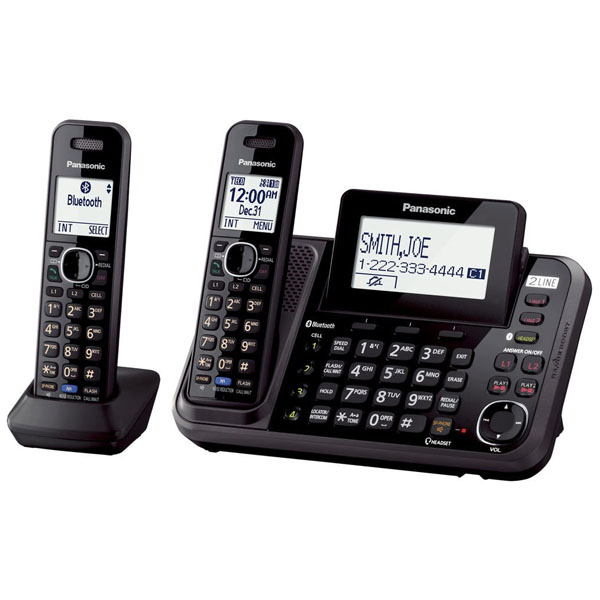 Panasonic KX-TG9542B Link2Cell 2-Line Bluetooth Cordless Handsets