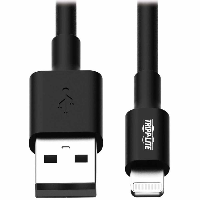 Tripp Lite 10' USB-A to Lightning Sync/Charge Cable - Black