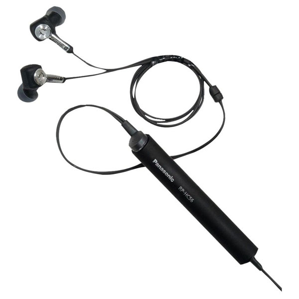 Panasonic RP-HC56-K In Ear Black Noise Cancelling Earphones