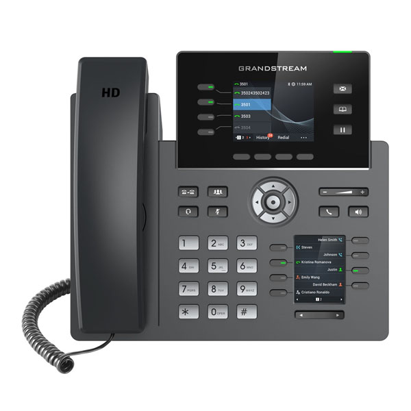 Grandstream GS-GRP2614 Dual LCD Carrier-Grade IP Corded Phone