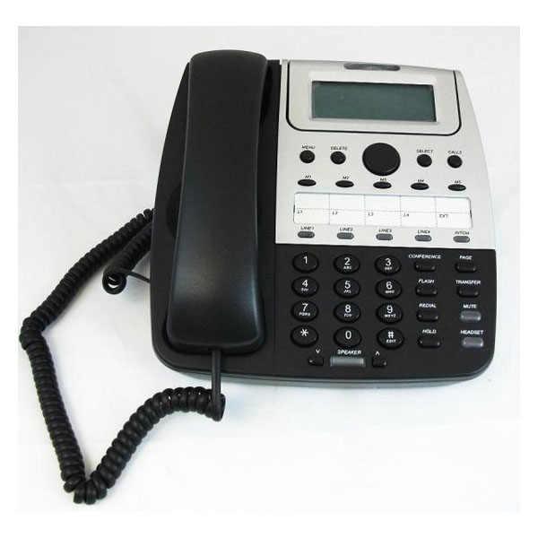Cortelco Feature 4-Line Telephone - Black