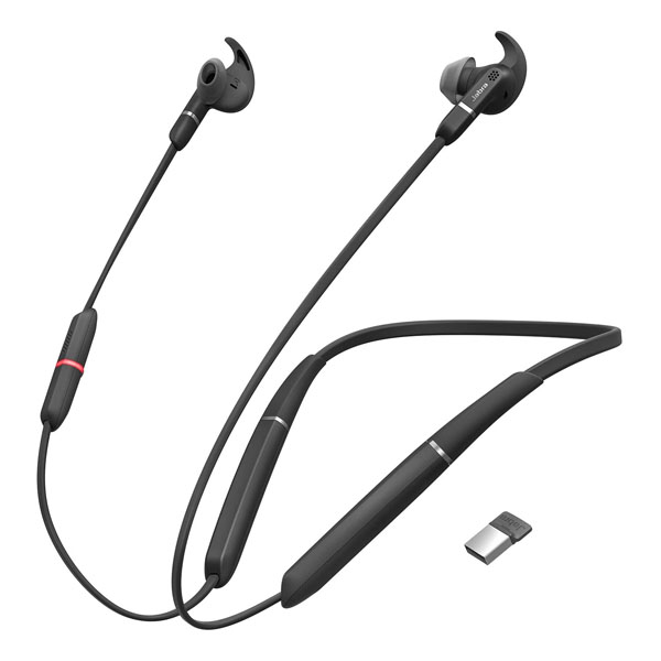 Jabra Evolve 65e UC USB Bluetooth Wireless Earbuds