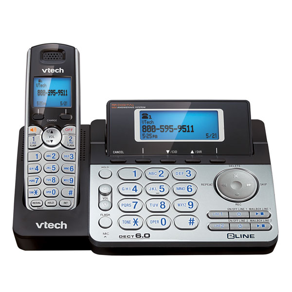 Vtech VT-DS6151 DECT 6.0 2-Line Expandable Cordless Phone