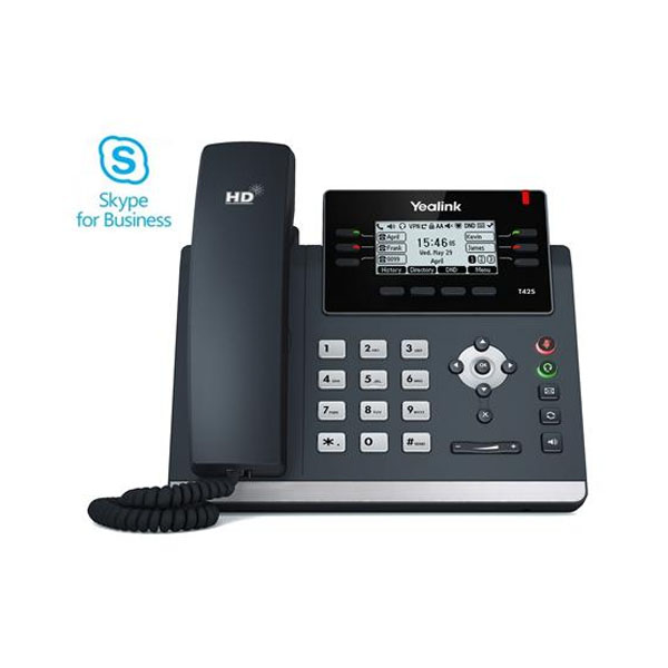 Yealink YEA-100-042-003 T42S IP Skype for Business Corded Phone