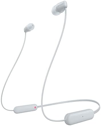 Sony WIC200W Wireless Bluetooth Headphones - White