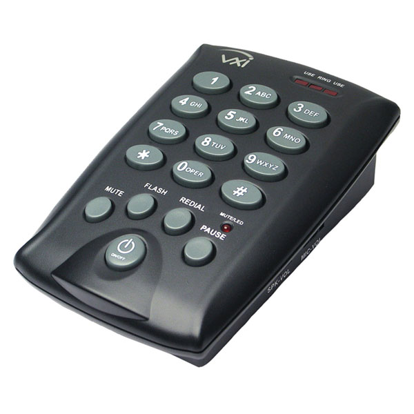VXi D200 Dialpad with Keypad for Single Line Telephone Requires QD1026 Lower Cord