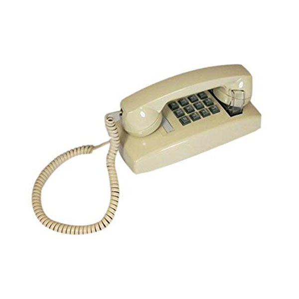 Cortelco Wall Phone with Volume - Ivory