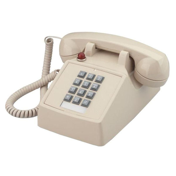 Cortelco Desk Phone with Message Waiting Light - Ash