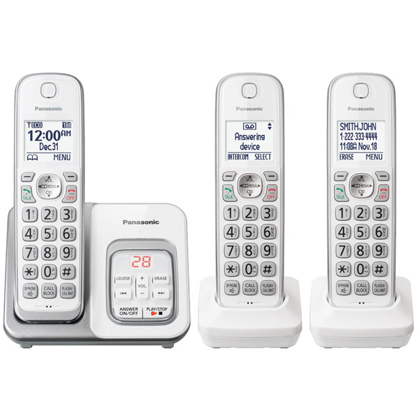 Panasonic KX-TGD533W DECT 6.0 Expandable Cordless Handsets