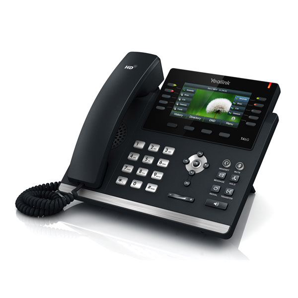 Yealink YEA-SIP-T46S Ultra-Elegant Gigabit Ethernet IP Corded Phone