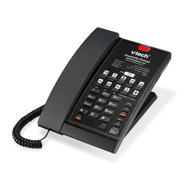 Vtech VTH-S2210-L-MB Wall Mountable SIP 1 Line Corded phone - Black