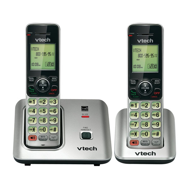 Vtech VT-CS6619-2 DECT 6.0 Expandable Cordless Phone- 2HS